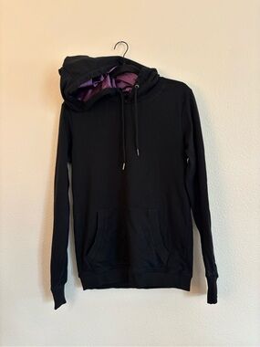 KIN Apparel Black Royalty Thin Satin Lined Hoodie size small